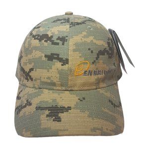 NWT ENBRIDGE Hat Organic Cotton Trucker Hat Curved bill Embroidered Camo Cammo